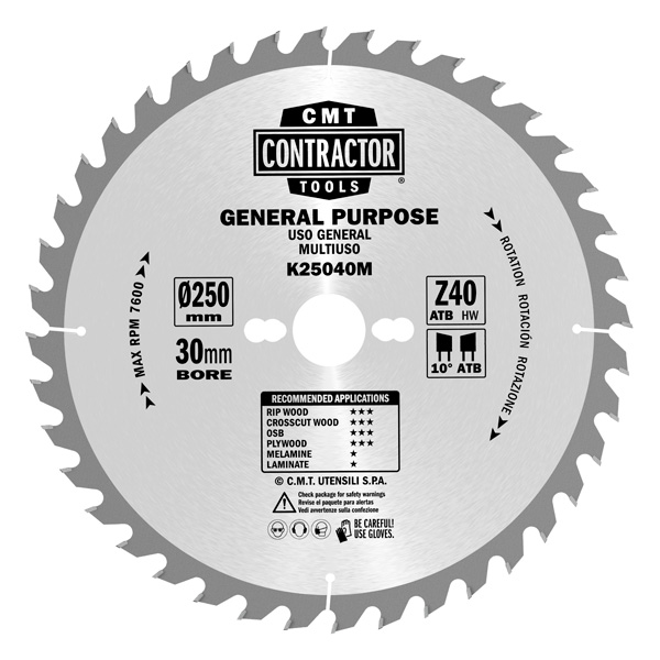 Circular saw blades CMT Contractor Tools®
